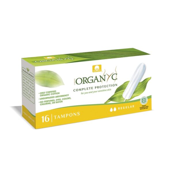 Tampón Regular Algodón Orgánico Organyc 16 ud.