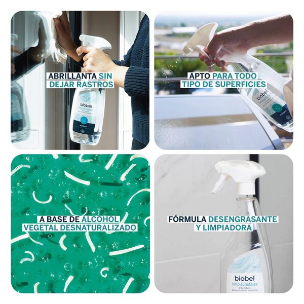 Limpiacristales Spray Bio 750 ml. Biobel - Imagen 2