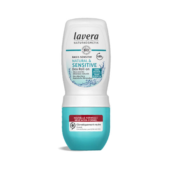 Desodorante roll-on 48h. Basis Sensitiv & Natural 50 ml. Lavera