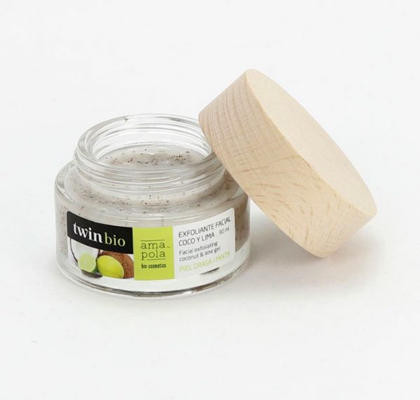Exfoliante Facial Coco y Lima 30 ml. Amapola Biocosmetics - Imagen 2