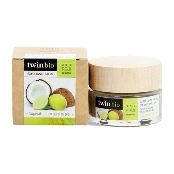 Exfoliante Facial Coco y Lima 30 ml. Amapola Biocosmetics