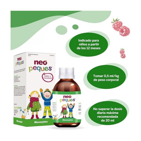 Mocosytos Jarabe Infantil Sin Gluten 150 ml. Neopeques - Imagen 3