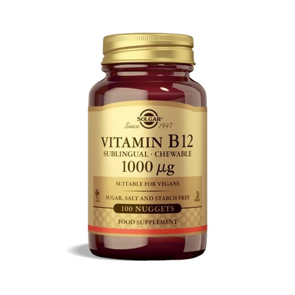 Vitamina B12 masticable / sublingual 100 Comp. Solgar